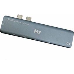 M7 USB-C HDMI Adapter 7 in 2 m. HDMI, USB, SD, USB-C