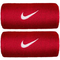 Nike Swoosh Doublewide Wristband 2-pack - Varsity Red/White