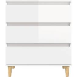 vidaXL 823042 Glossy White Chest of Drawer 60x70cm