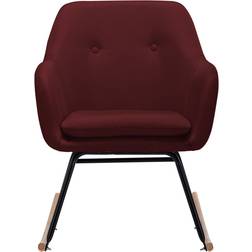 vidaXL Fabric Burgundy Gungstol 79cm