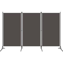 vidaXL 3 Panels Anthracite Rumsavdelare 260x180cm 3st