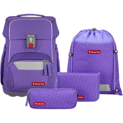 Step by Step Basis School Bag Set - Purple Confetti