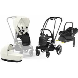 Cybex Priam Off White/Chrome Black (Duo) (Travel system)