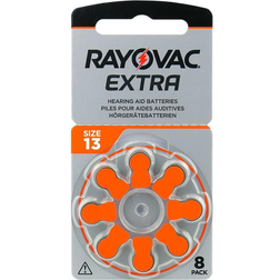 Rayovac Size 13 Hearing Aid Batteries 8-pack Orange