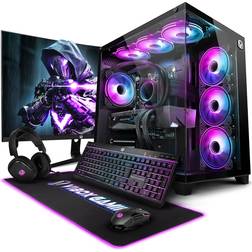 Vibox VIII-24 Gaming PC Bundle • Intel Core i9 12900KF 5.2GHz • Nvidia RTX 5070 Ti 16GB • 32GB RAM • 1TB NVMe SSD • Windows 11 • 27" Monitor • WiFi