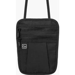 Go Travel Verstelbare Geldriem Passport Pouch - Sort/Beige