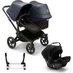 Bugaboo Donkey 5 Duo Travel System Black Black Chassis