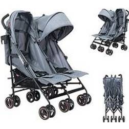 Jovikids Ezra Twin Double Stroller Quiet Shade
