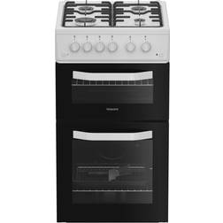 Hotpoint HTG5GCW 50cm Twin Gas Cooker 59L