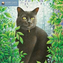 Flame Tree Publishing Ivory Cats Mini Wall Calendar 2026