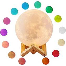 MTP Products RGB LED Mond Lampe 15cm 1000mAh Tischlampe