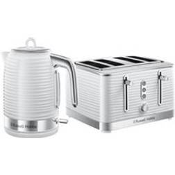 Russell Hobbs Inspire Kettle 4 Slice Toaster Set White