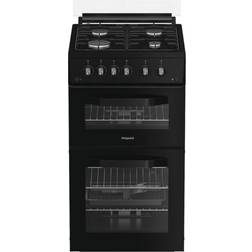 Hotpoint HDG5GCB Gas Double Cooker Black