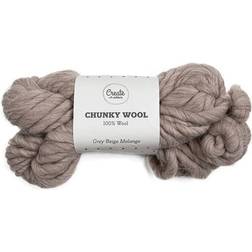 Adlibris Chunky Wool Grey Beige Melange 30m
