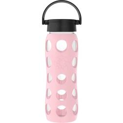 Lifefactory Glass Water Bottle 650ml Desert Rose