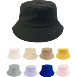 Shein 1pc Kids Solid Color Breathable Bucket Hat With Adjustable Inner Band, Versatile Design Suitable For All Seasons, Casual Daily Wear, Hiking, Traveling, Commuting, Available In Multiple Sizes And Colors