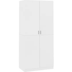 vidaXL Engineered Wood White Wardrobe 90x200cm