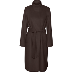 Vero Moda Twodope Coat - Chocolate