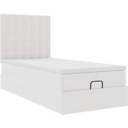 vidaXL Ottoman White Sängram 90x203cm