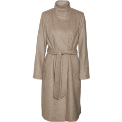 Vero Moda Twodope Coat - Brown/Silver Mink