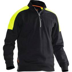 Jobman Half Zip Sweatshirt - Black/Yellow