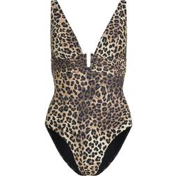 Hunkemöller Luxe Animalia Shaping Bathingsuit - Brown