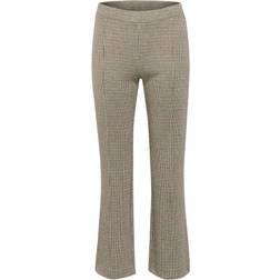 Part Two Pontas Pant - Light Brown Check
