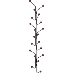 Maze Interior Bill Vertical Black/Walnut Coat Hook 22.5cm