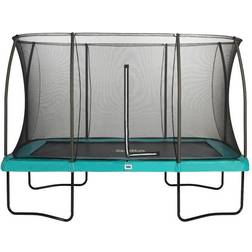 Salta Rectangular Trampoline 366 x 244 cm + Safety Net Comfort Green