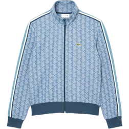 Lacoste Paris Zip Up Jacquard Track Jacket - Blue