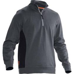 Jobman Half Zip Sweatshirt - Grey