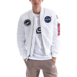 Alpha Industries MA 1 VF NASA Vintage Fit Bomber Jacket - White
