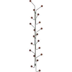Maze Interior Bill Vertical Green/Walnut Coat Hook 22.5cm