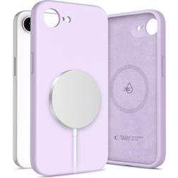 Tech-Protect iPhone 16e Mobilskal Magsafe Liquid Silicone Mauve