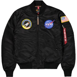 Alpha Industries MA 1 VF NASA Vintage Fit Bomber Jacket - Black