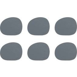 aida Raw Leather Grey Buffalo Coaster 6pcs