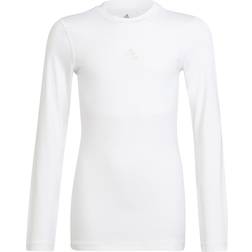 adidas Junior Techfit Long-Sleeved Football Shirt - White (H23156)