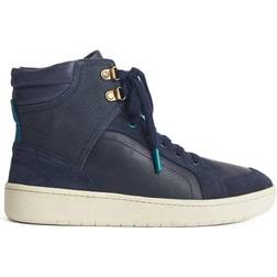 White Stuff Leather Suede Hi Top W - Blue