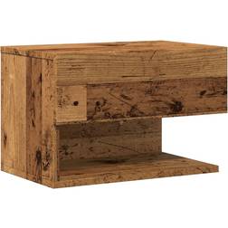 vidaXL 856820 Antique Wood Bedside Table 29.5x46cm