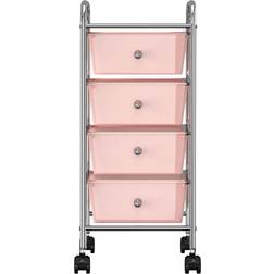 vidaXL 320400 Pink Trolley Table 32x36.5cm