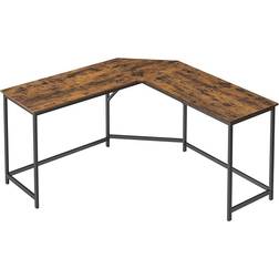 Vasagle L-Shaped Computer Rustic Brown/Ink Black Skrivbord 149x149cm