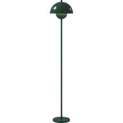 Homcom Modern Curve Grön Stål E27 Sockel Golvlampa