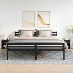 vidaXL Sengeborde 2 Stk Med Skuffe 39x28x41 Cm Sort Sengebord 2stk