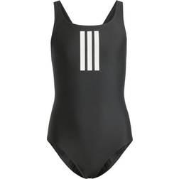 adidas Kid's 3-Stripes Swimsuit - Black/White (JE2404)