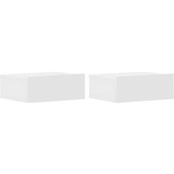 vidaXL 800307 White Sängbord 30x40cm 2st