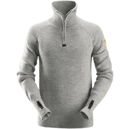 Snickers Workwear ½ Zip Wool Sweater - Grey Melange