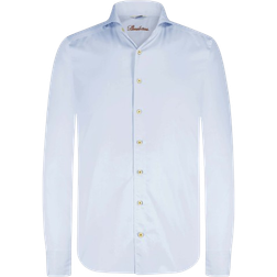 Stenströms Slimline Casual Twill Shirt - Light Blue