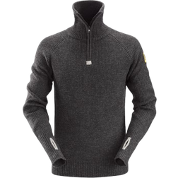 Snickers Workwear ½ Zip Wool Sweater - Anthracite Melange
