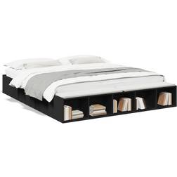 vidaXL Engineered Wood Black 183 x225.5 cm