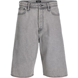 Jack & Jones Ron Original Extra Baggy Fit Denim Shorts - Grey/Grey Denim